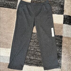 Target a new day pull-on pants, black/grey print, size L NWT!